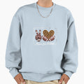 Peace Love Football Mom Game Day Sweatshirt - Trendy Graphic Men Women - T-Shirt, Sweatshirt, Hoodie