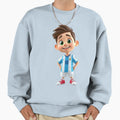 Lionel Messi Cartoon Sweatshirt - Casual Everyday Wear Men Women - T-Shirt, Sweatshirt, Hoodie