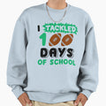 I Tackled 100 Day School Football Sweatshirt - Custom Art Print Unisex - T-Shirt, Sweatshirt, Hoodie