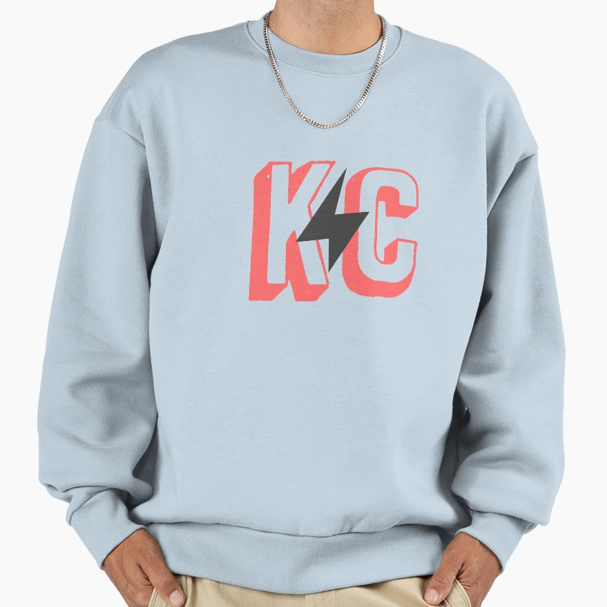 Kc Lightning Red Sweatshirt - Custom Art Print Men Women - T-Shirt, Sweatshirt, Hoodie