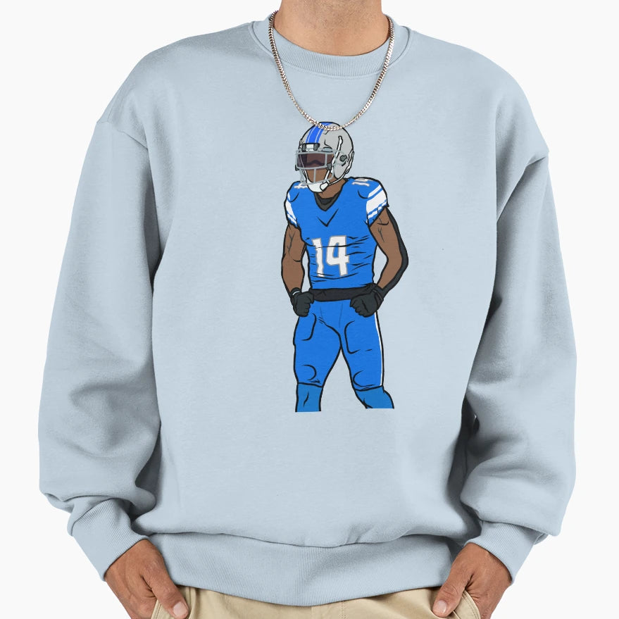 Amon Ra St Brown Celebration Sweatshirt - Aesthetic Graphic Unisex - T-Shirt, Sweatshirt, Hoodie