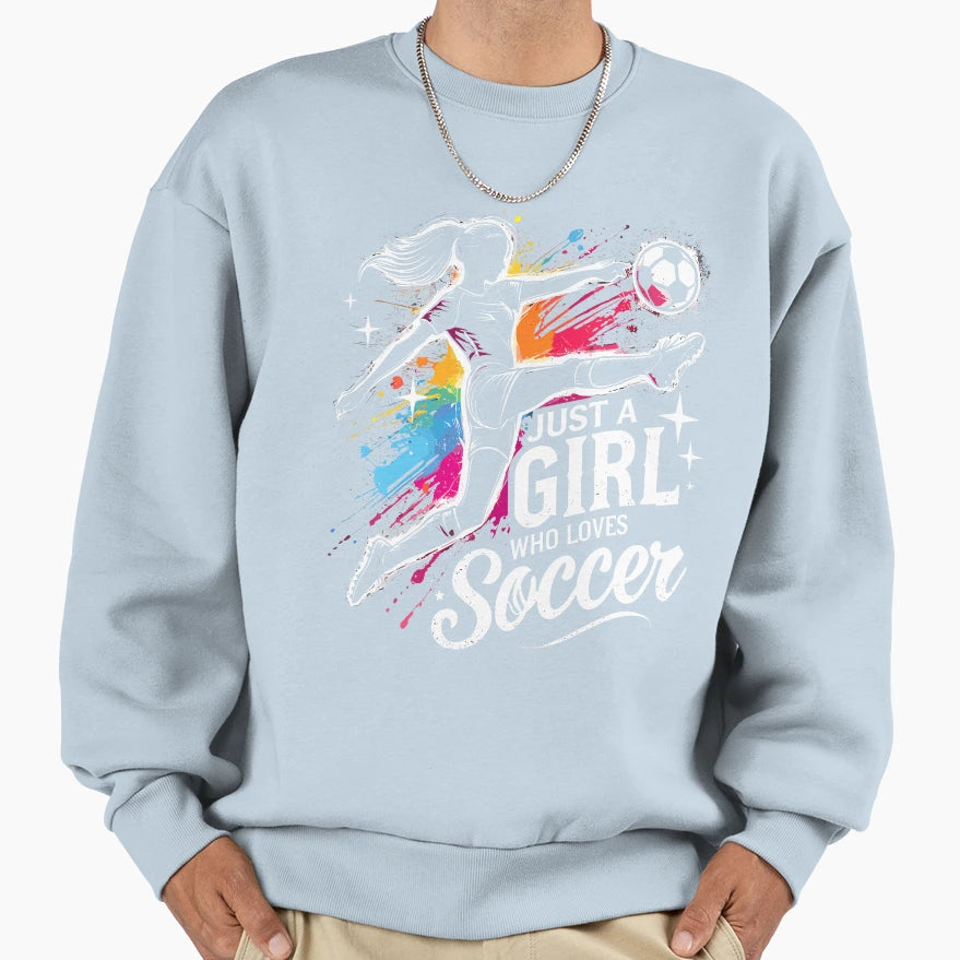 Football Lovers Just Who Loves Sweatshirt - Graphic Print Men Women - T-Shirt, Sweatshirt, Hoodie