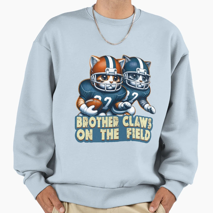 Brother Claws Field American Football Sweatshirt - Trendy Graphic Unisex - T-Shirt, Sweatshirt, Hoodie
