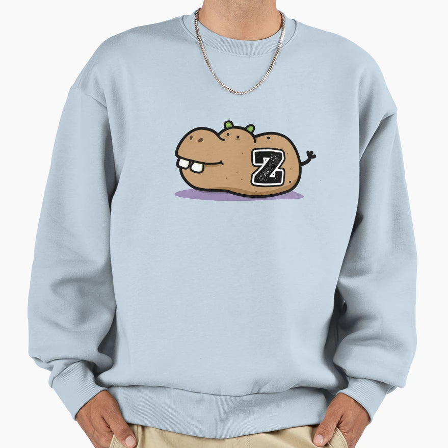 Alphabet Letter Z Hip Potato Mus Sweatshirt - Streetwear Style Men Women - T-Shirt, Sweatshirt, Hoodie