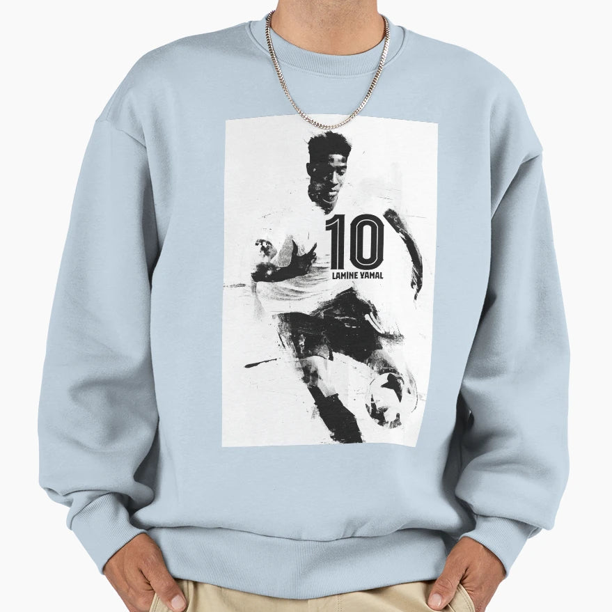 Lamine Yamal Numero 10 Sweatshirt - Fun Novelty Design for Adults - T-Shirt, Sweatshirt, Hoodie
