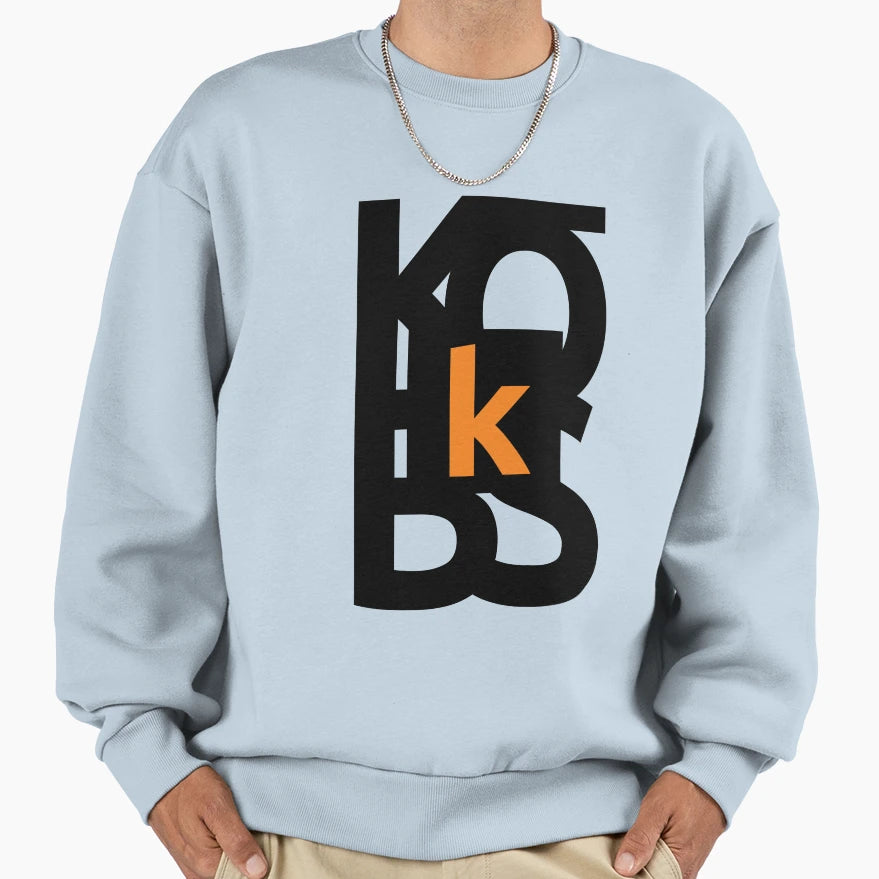 K Kobs Logo Blk Text Sweatshirt - Streetwear Style Unisex - T-Shirt, Sweatshirt, Hoodie