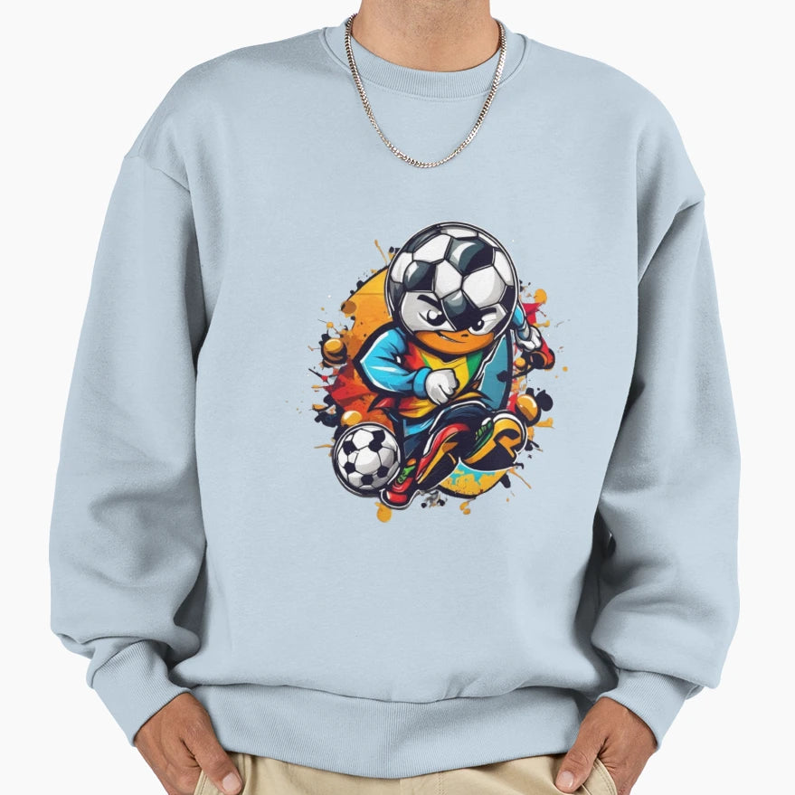 Animated Soccer Legends Epic Field Sweatshirt - Trendy Graphic Men Women - T-Shirt, Sweatshirt, Hoodie