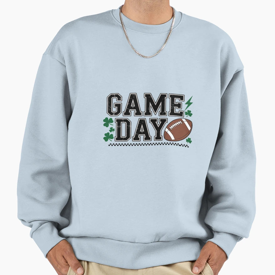 Game Day Football Season Green Sweatshirt - Streetwear Style for Adults - T-Shirt, Sweatshirt, Hoodie