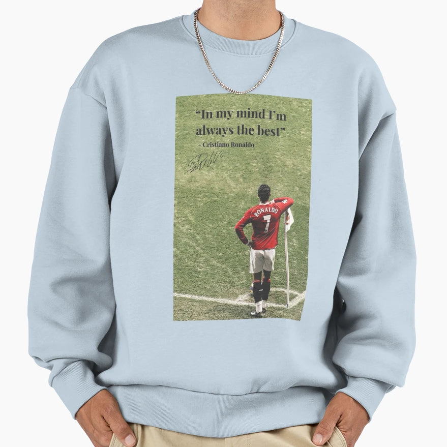 Cristiano Ronaldo Motivation Sweatshirt - Custom Art Print for Adults - T-Shirt, Sweatshirt, Hoodie