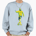 Ronaldinho Vibrant Brazil Number Sweatshirt - Minimalist Print Men Women - T-Shirt, Sweatshirt, Hoodie