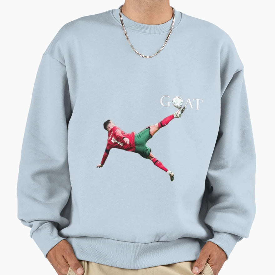 Goat Motion Ronaldos Iconic Bicycle Sweatshirt - Streetwear Style Unisex - T-Shirt, Sweatshirt, Hoodie