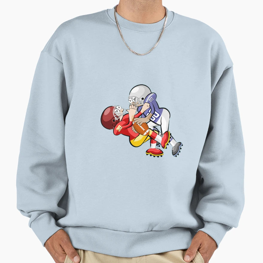 American Football Cartoon 20 41 Sweatshirt - Aesthetic Graphic Men Women - T-Shirt, Sweatshirt, Hoodie