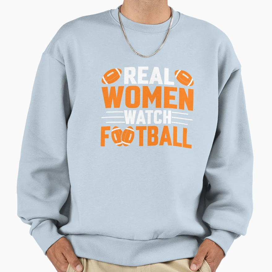 Real Watch Football Sweatshirt - Custom Art Print for Adults - T-Shirt, Sweatshirt, Hoodie