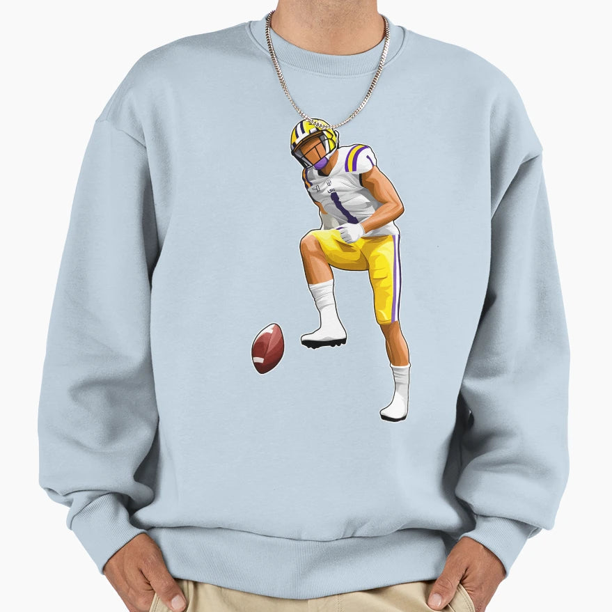 Jamarr Chase 1 Celebrate Touchdown Sweatshirt - Streetwear Style Unisex - T-Shirt, Sweatshirt, Hoodie