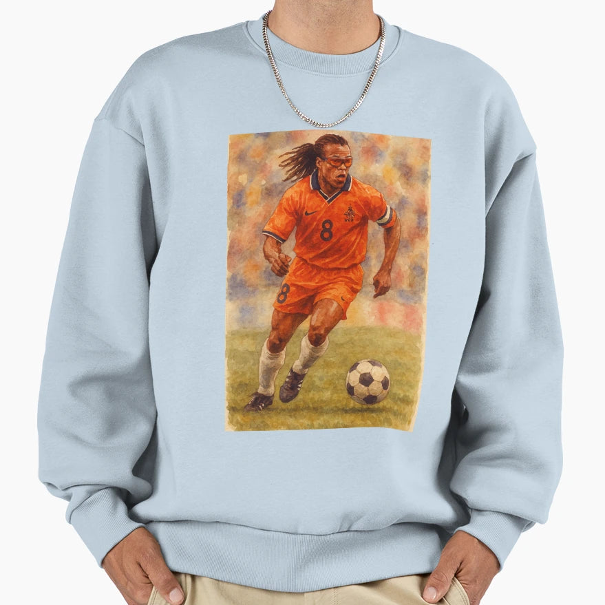 Edgar Davids Pitbull Midfield Sweatshirt - Graphic Print Unisex - T-Shirt, Sweatshirt, Hoodie