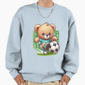 Soccer Bear Kicking Ball Sweatshirt - Minimalist Print Unisex - T-Shirt, Sweatshirt, Hoodie