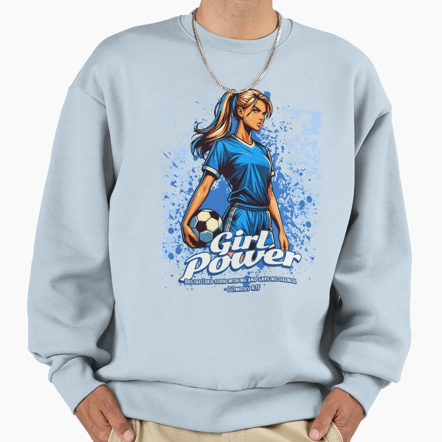 Power Soccer Sweatshirt - Fun Novelty Design for Adults - T-Shirt, Sweatshirt, Hoodie