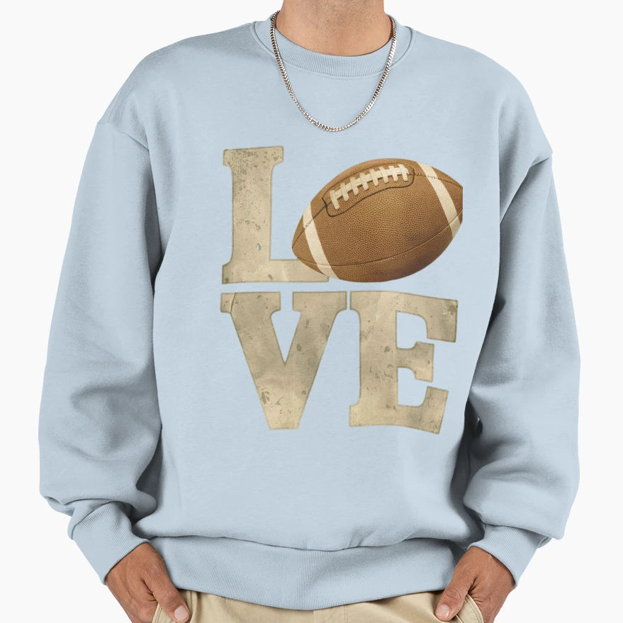 Love American Football T-Shirt - Aesthetic Graphic Unisex - T-Shirt, Sweatshirt, Hoodie