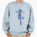 Soccer Player Shooting Pose Sweatshirt - Unique Graphic for Adults - T-Shirt, Sweatshirt, Hoodie