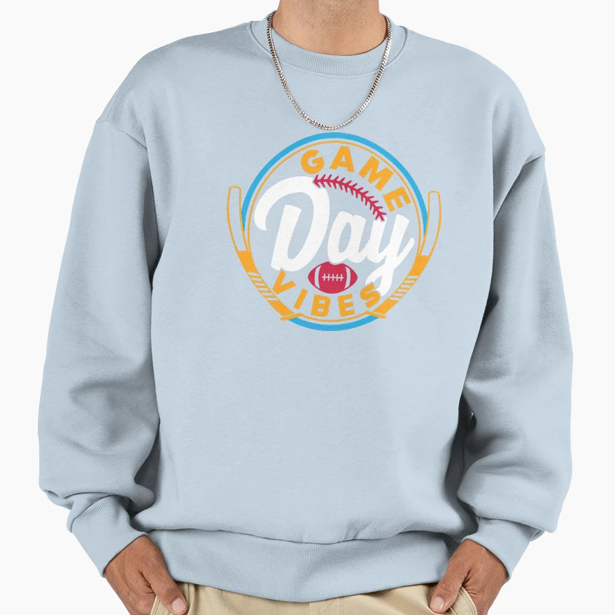 Game Day Vibes Football Volleyball Sweatshirt - Trendy Graphic Unisex - T-Shirt, Sweatshirt, Hoodie