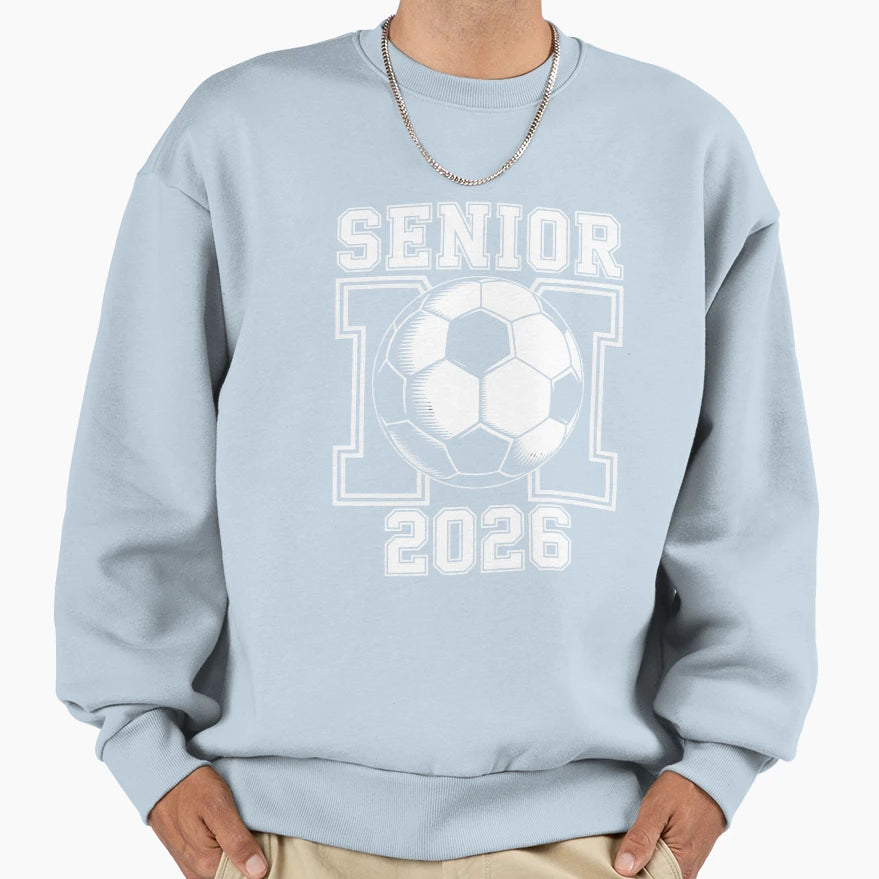 Senior Mom 2026 Soccer Class 2026 Sweatshirt - Minimalist Print Unisex - T-Shirt, Sweatshirt, Hoodie