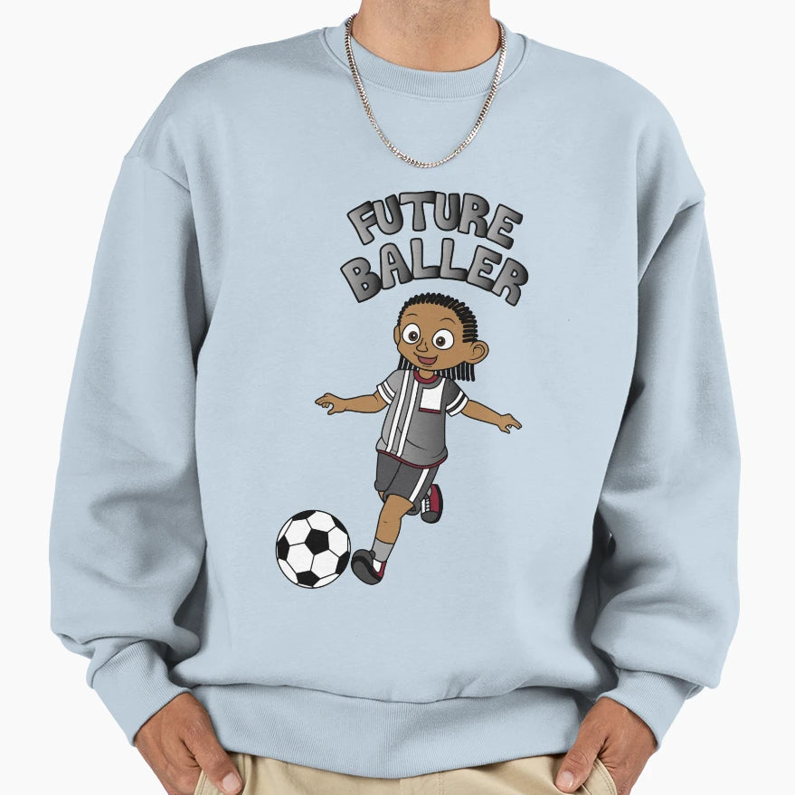 Future Baller Cainrows Sweatshirt - Fun Novelty Design Men Women - T-Shirt, Sweatshirt, Hoodie