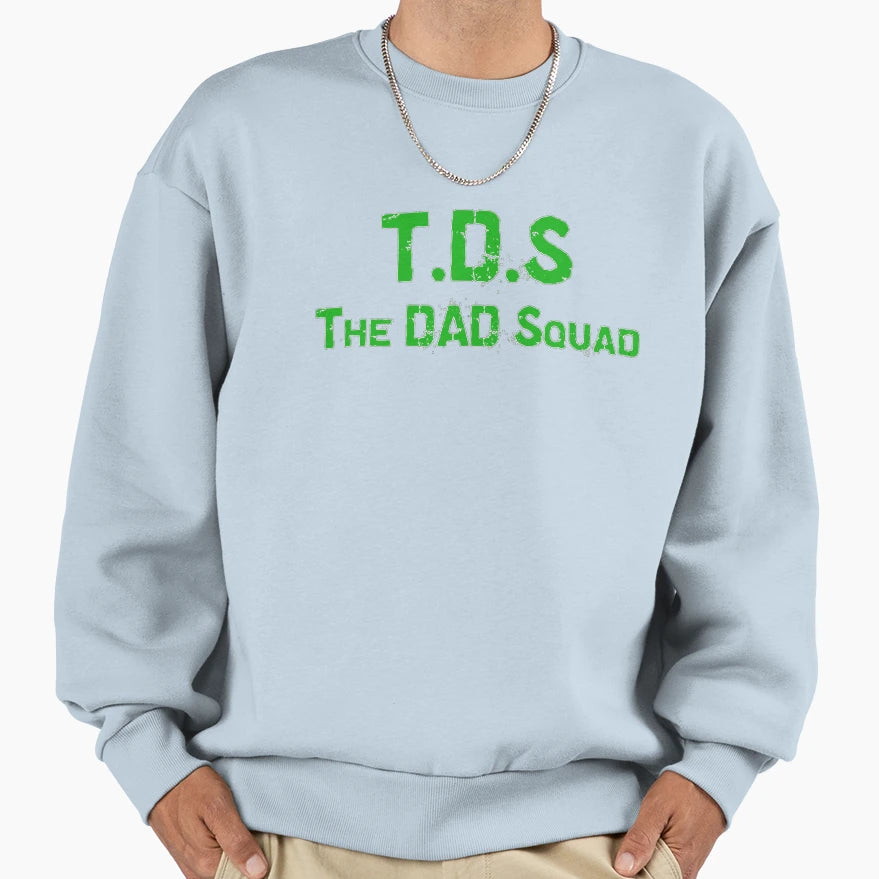 Dad Squad Green Logo Sweatshirt - Aesthetic Graphic for Adults - T-Shirt, Sweatshirt, Hoodie