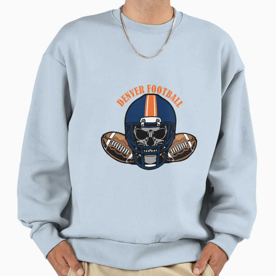 Denver Football Sweatshirt - Fun Novelty Design Men Women - T-Shirt, Sweatshirt, Hoodie