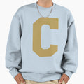 Alphabet Gold C Sports Letter C Sweatshirt - Fun Novelty Design Unisex - T-Shirt, Sweatshirt, Hoodie