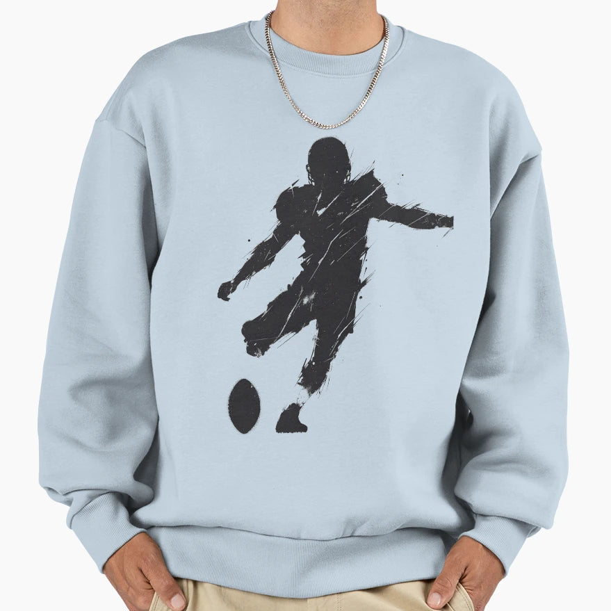 Kickoff Silhouette Sweatshirt - Casual Everyday Wear for Adults - T-Shirt, Sweatshirt, Hoodie