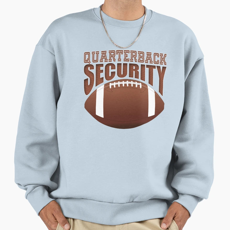 Quarterback Security Offensive Lineman Sweatshirt - Trendy Graphic Unisex - T-Shirt, Sweatshirt, Hoodie