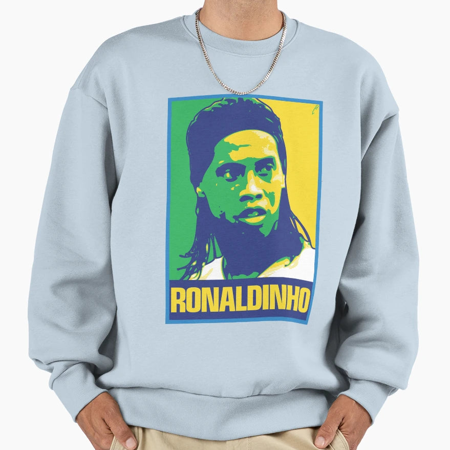 Ronaldinho Brazil Sweatshirt - Unique Graphic Unisex - T-Shirt, Sweatshirt, Hoodie