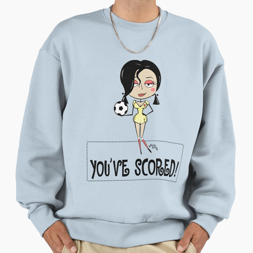 Sexy Football Soccer Strip Role Play Sweatshirt - Trendy Graphic for Adults - T-Shirt, Sweatshirt, Hoodie