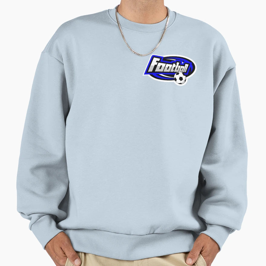 Football Logo Sweatshirt - Casual Everyday Wear Men Women - T-Shirt, Sweatshirt, Hoodie