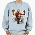 Football Player 3 Sweatshirt - Fun Novelty Design Unisex - T-Shirt, Sweatshirt, Hoodie
