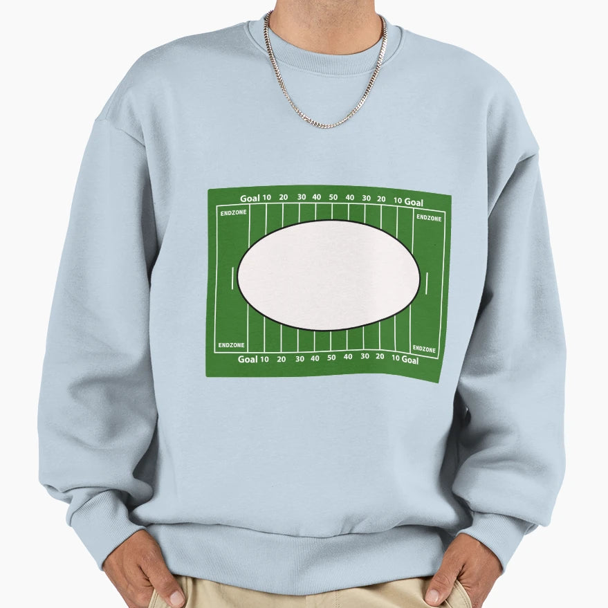 American Football Field Frame American T-Shirt - Trendy Graphic for Adults - T-Shirt, Sweatshirt, Hoodie