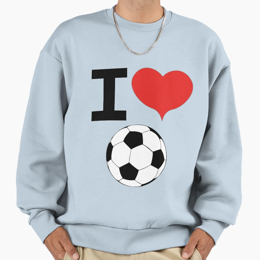I Love Football Sweatshirt - Aesthetic Graphic Unisex - T-Shirt, Sweatshirt, Hoodie