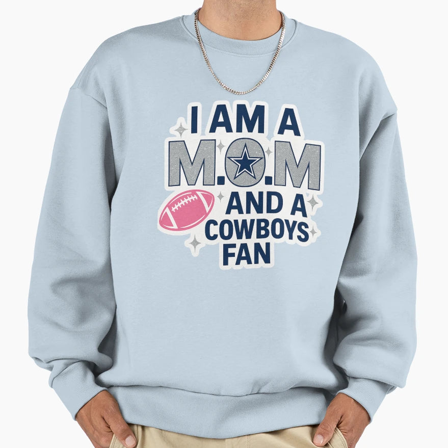 M O M Mode Activated Dallas Cowboys Sweatshirt - Graphic Print Unisex - T-Shirt, Sweatshirt, Hoodie