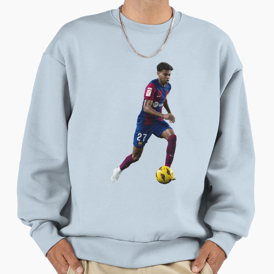 Lamine Yamal Barca Sweatshirt - Trendy Graphic Unisex - T-Shirt, Sweatshirt, Hoodie