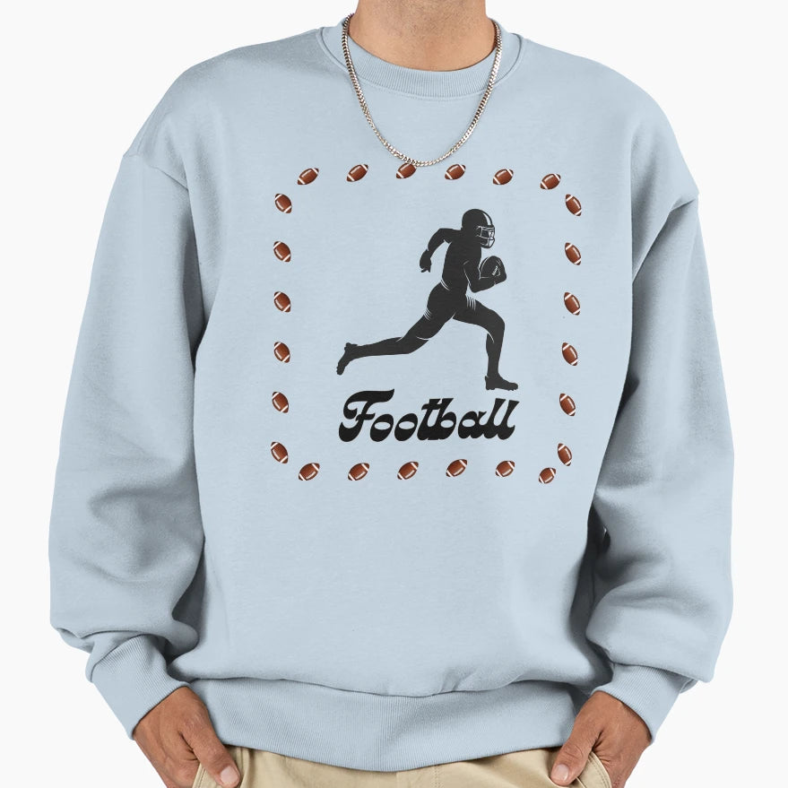 American Football Blanket Sweatshirt - Minimalist Print for Adults - T-Shirt, Sweatshirt, Hoodie