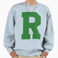 Alphabet Green R Sports Letter R Sweatshirt - Unique Graphic for Adults - T-Shirt, Sweatshirt, Hoodie