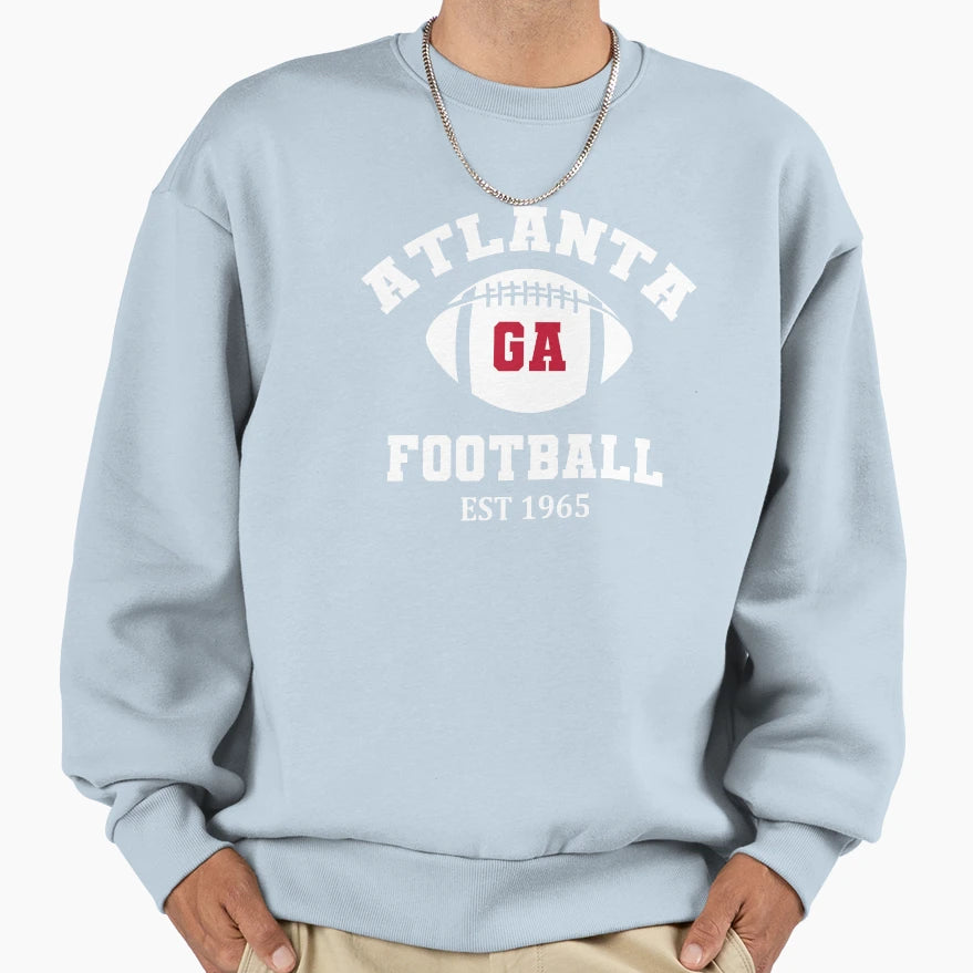Atlanta Football Team Est 1965 Sweatshirt - Fun Novelty Design for Adults - T-Shirt, Sweatshirt, Hoodie