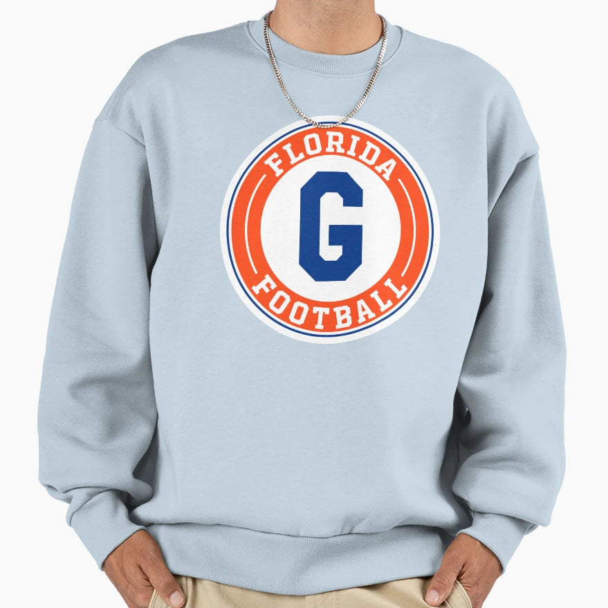 Florida Football Round Badge Sweatshirt - Unique Graphic Unisex - T-Shirt, Sweatshirt, Hoodie
