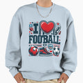 Love Game Football Sweatshirt - Unique Graphic Men Women - T-Shirt, Sweatshirt, Hoodie