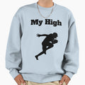 Football Is My High Active T-Shirt - Custom Art Print Men Women - T-Shirt, Sweatshirt, Hoodie