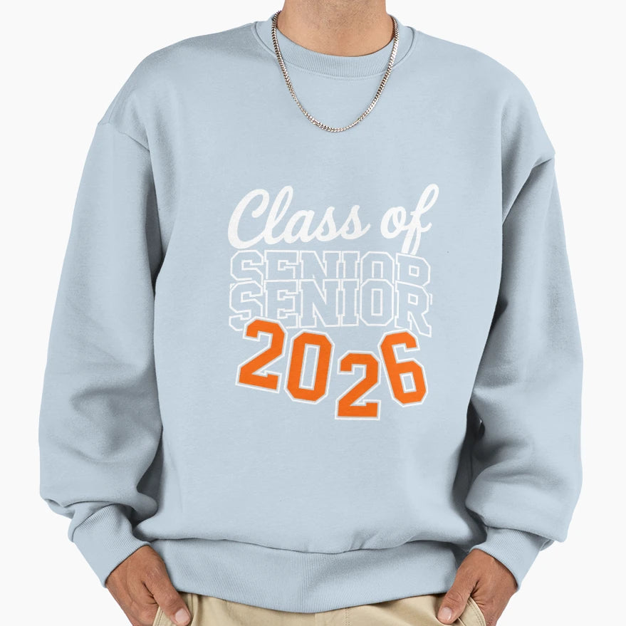 Proud Senior 2026 Graduation High Sweatshirt - Minimalist Print for Adults - T-Shirt, Sweatshirt, Hoodie