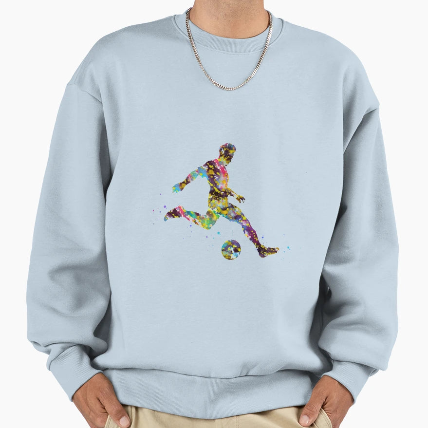 Soccer Sweatshirt - Custom Art Print Men Women - T-Shirt, Sweatshirt, Hoodie