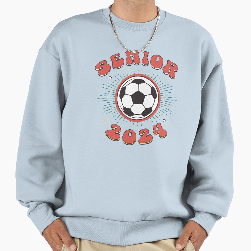 2024 Senior Soccer Sweatshirt - Graphic Print for Adults - T-Shirt, Sweatshirt, Hoodie