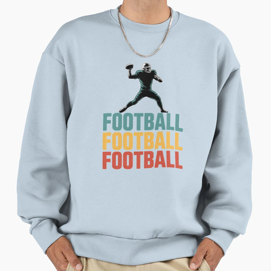 American Support Football Player Sweatshirt - Novelty Apparel Men Women - T-Shirt, Sweatshirt, Hoodie