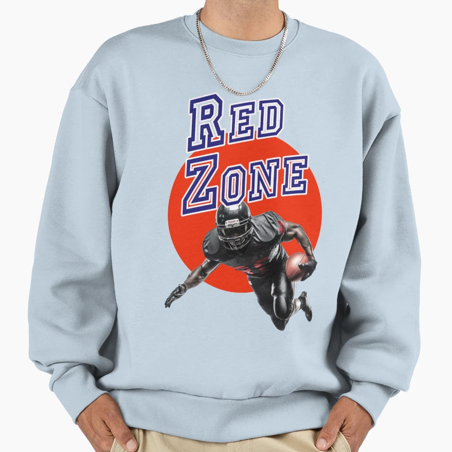 American Football Red Zone Sweatshirt - Casual Everyday Wear for Adults - T-Shirt, Sweatshirt, Hoodie